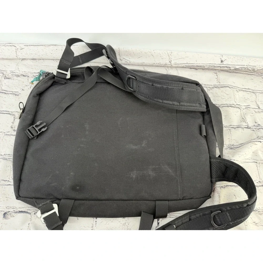 Topo Designs Mountain Briefcase Black 3-Way Carry Laptop Backpack Made in USA